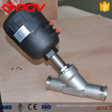 DN15 Clamp connect Installation rapide Angle Seat Valve